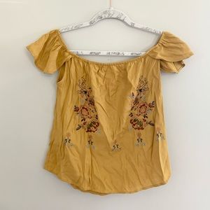 Floral Flutter Sleeve Blouse